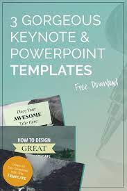 3 Gorgeous Free Keynote Powerpoint Templates Themes