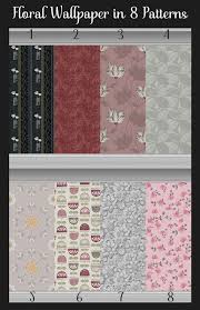 Because our papers are truly vintage (printed somewhere between 35 to 85 years ago), they are rare and in limited quantity. Floral Wallpaper In 8 Patterns The Sims 4 Catalog