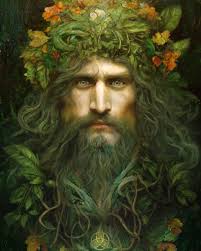 The Green Man is a legendary being primarily interpreted as a symbol of  rebirth, and my first foray into depictions of the Sacred Masculine.. He is  most commonly depicted in a representation