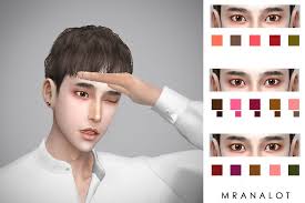 Mranalot Palette V2 Eyeshadow For Men 3 Styles In Pack 15 Swatches Available For Women Too Hq Mod Compatible Perfec Sims Sims 4 Sims 4 Cc Makeup