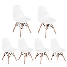 Shop for dining room chairs cover online at target. Upc 600740293535 Homy Casa Homycasa Eiffel Dsw Style Mid Century Side Dining Chairs Molded Plastic Cover Natural Wood Legs Barcode Index