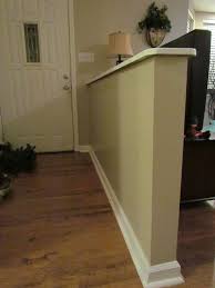 Half Wall Entryway Google Search Half Walls Half Wall Room Divider Pony Wall