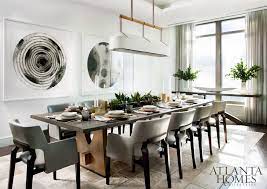 An Art Filled Atlanta Pied A Terre Dining Room Inspiration Dining Furniture Dinning Table Design