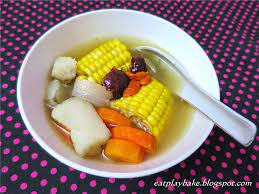 猫兒的天空 淮山红萝卜玉米排骨汤pork rib soup with chinese yam carrot and corn pork ribs yams soup