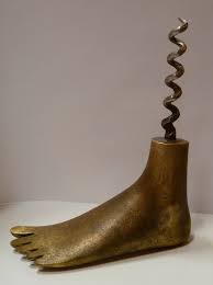 Austrian Mid Century Foot Shaped Corkscrew By Carl Aubock Corkscrew Brass Corkscrew Corkscrews