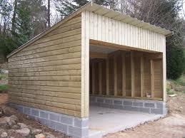 Construction D Un Garage En Bois Construction Garage Garage Bois Autoconstruction Maison Bois
