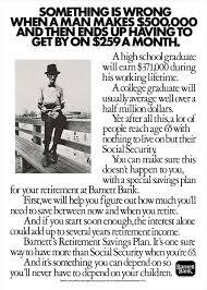 Black And White Newspaper Ads 60 Years Advertising Barnett Bank Newspaper Ad 1972 Michael Winslow Art Director Patricia Brodeur Write Advertising History Communication Art Advertising