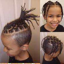 But if you know how to do it right, you can get the most awesome manly look! Little Boy Box Braids Cute Style For Boys Hair Styles Boy Box Braids Curly Hair Styles Naturally