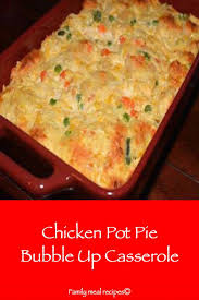 Bisquick Chicken Pot Pie Recipe Casserole Chicken Pot Pie Bubble Up Casserole In 2020 With Images Chicken Recipes Casserole Bisquick Recipes Dinner Homemade Chicken Pot Pie