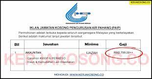 Bazar ramadhan terbesar di negeri pahang yang menghimpunkan pelbagai juadah dari seluruh pelusuk tanah air. Jawatan Kosong Pengurusan Air Pahang Paip