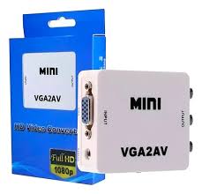 Caja Convertidor Vga A Rca 1080P