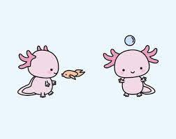 Cute animal drawings kawaii cute cartoon drawings kawaii art easy drawings axolotl cute kawaii stickers cute art cute animals canvas prints. Premium Vektor Clipart Kawaii Axolotls Susse Axolotl Etsy In 2021 Axolotl Cute Cute Axolotl Cute Drawings