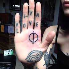 Black Stabbath Thank You Boo Graceneutral Karma Hannah Pixie Snowdon Palm Tattoos Hand Tattoos