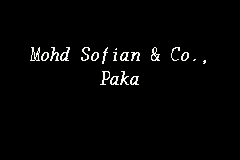 Последние твиты от mohd sofian (@mohdsofianhilmi). Mohd Sofian Co Paka Legal Firm In Paka