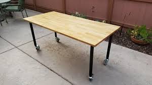 Ikea Butcher Block Table Hack Diy Table Legs Ikea Butcher Block Table Ikea Legs