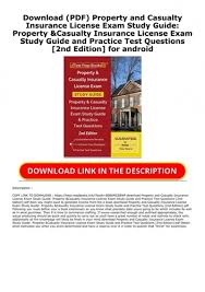 Property & casualty exam practice questions: Download Pdf Property And Casualty Insurance License Exam Study Guide Property Casualty Insurance License Exam Study Guide And Practice Test Questions 2nd Edition For Android