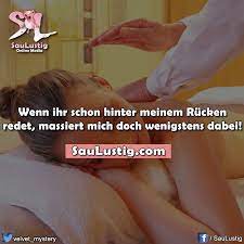 Saulustig Lustig Spruche Massieren