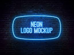 I Love How This Looks Against The Brick Wall In The Back Very Atmospheric But Clean And Cool Logo Mockups Psd Logo Mockup Neon Logo