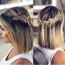 Medium length hairstyles are always cute and chic. Best Short Or Mid Length Hairstyle For Spring Spring Hairstyle Cute Hairstyles Medium L Braids For Short Hair Prom Hairstyles For Short Hair Short Hair Updo