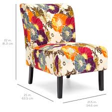 Shop purple furniture for your living room, dining room & bedroom online at furniture.com. Best Choice Products Modern Contemporary Upholstered Armless Accent Chair Floral Multicolor Walmart Com Walmart Com