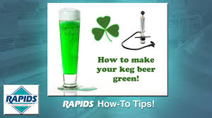 Advertisement step 2 stir in the green food color and serve. How To Make Green Beer Inside The Keg From Rapidswholesale Com Youtube
