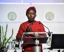 Julius malema is the leader of the economic freedom fighters (eff) and a member of the south african parliament. In Quotes Malema On Disrupting The Economy Land Expropriation And Recession