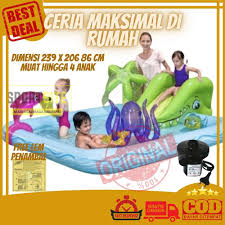 Harga kolam renang anak jenis ini dirasa pas dengan kantong. Kolam Renang Bestway Fantastic Aquarium Play Pool Perosotan Pancuran Mainan Anak Shopee Indonesia