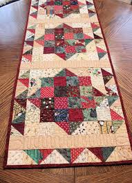 Scrappy Country Christmas Table Runner Quilt Quilted Table Runners Christmas Table Runner Table Runner Pattern