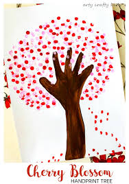 Learn how to draw step by step in a fun way!come join and follow us to learn how to draw. Cherry Blossom Handprint Tree Arty Crafty Kids