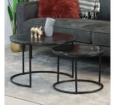 Marmor couchtisch design und seine asthetische schonheit. Couchtisch Marmor Eline Rund Schwarz 2er Set Gratis Lieferung Livin24