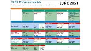 Vaccination follows a schedule recommended by the centers for disease control and prevention (cdc), the american academy of pediatrics, the american academy of family physicians. Cayman Here Is June S Vaccination Schedule Loop Cayman Islands