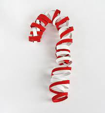 Coiled Cardboard Candy Canes Candy Cane Crafts Cardboard Tube Crafts Candy Cane Decorations