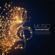  Baixe Nota Musical Feita Com Fundo Brilhante De Particulas Gratuitamente Music Notes Background Design Vector Free