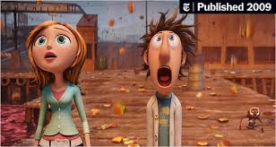 Cloudy With A Chance Of Meatballs The New York Times Mayor shelbourne buys up all the town's candy at halloween and promises to give it all to the kid who makes it through his super scary haunted house. cloudy with a chance of meatballs the