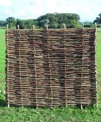 Hazel or willow hurdles suit traditional looking homes and gardens because of their rustic and natural appearance. Hazel Hurdle 6ft X 5ft Hazel Hurdle Fencing Natural Fencing Natural Fencing