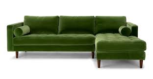 Sectional sofa couches from ocfurniture.com in orange county and los angeles will enhance your living room décor with a stylish and inviting look. Grass Green Sven Velvet Walnut Right Sectional Sofa Article