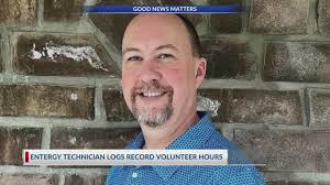 Entergy employee sets company-wide volunteering record