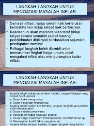 • dasar kewangan kuantitatif ialah tindakan bank negara menambah atau mengurangkan bekalan wang dalam ekonomi. Langkah Mengatasi Masalah Inflasi