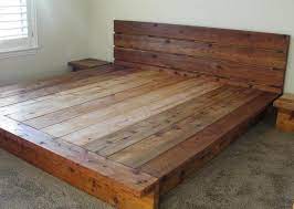 13 Fresh Diy King Size Bed Frame Plans Platform Dipan Bingkai Tempat Tidur Perabot Palet