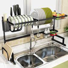 Set minimalis di bekasi, jasa kitchen set murah bekasi, kitchen set murah di bekasi. Buy Dish Rack Sincalong Length Adjustable Stainless Steel Over Sink Dish Rack 2 Tier Multifunctional Kitchen Supplies Shelf Dish Drainer For Sink Size Less Than 40 Inches Online In Indonesia B07xxty1xt