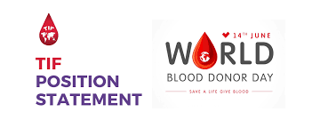 14 june is the world blood donor day. Tif Issues Position Statement In Honour Of The World Blood Donor Day 2020 Tif