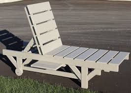 Amish Contemporary Joya Poly Chaise Lounge Poly Outdoor Furniture Durable Chairs Outdoor Wood Furniture