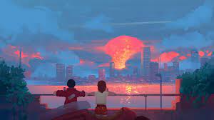 Artwork Digital Art Sunset City Cityscape Sea 4k Wallpaper Hdwallpaper Desktop Desktop Wallpaper Art Aesthetic Desktop Wallpaper Macbook Wallpaper