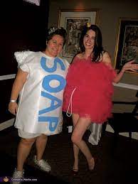 Your friends will never lose sight of you! Homemade Soap And Loofah Costumes