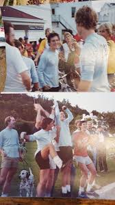 The Schwinn teams. Men, 1st place: (L to R) Art Armour, Tim Potter, John  Pfeiffelman, Timothy Jones, Jack Sheehan. Women: (2nd place) (L to R): Laura  Eisler, Betsy Elliot, Laurie Chase (other