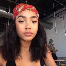 Image May Contain 1 Person Bandana Hairstyles Straight Hairstyles Hair Styles