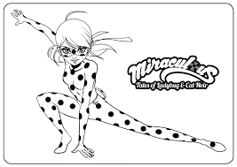 Skipping this cartoon out of sight was simply impossible. Miraculous Lady Bug For Children Miraculous Ladybug Kids Coloring Pages