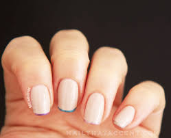 A Holographic French Manicure Nail That Accent