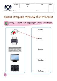 Going over the parts of a computer and their functions will help you understand all the vital components that make up a computer. Review Computer Parts And Their Functions Activity
