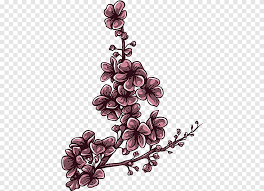 13 cherry drawing gambar for free download on ayoqq org. Desain Bunga Bunga Plum Blossom Tato Bunga Ungu Merangkai Bunga Png Pngegg